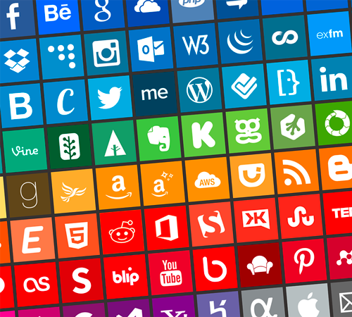 Freebie: Brands Icons And Color Style Guides 100 Icons, PNG | Smashing Magazine