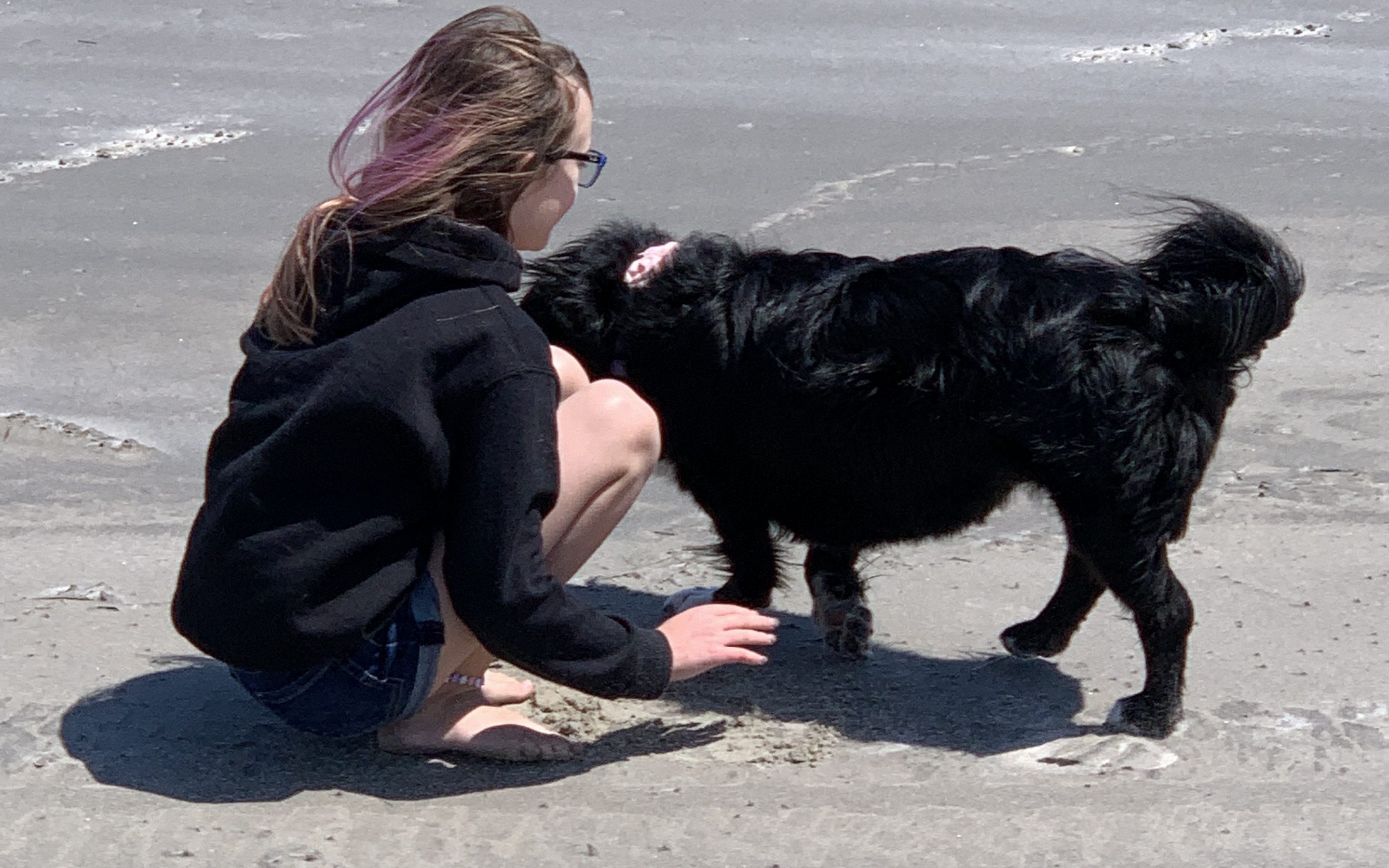 Belle liked the beach